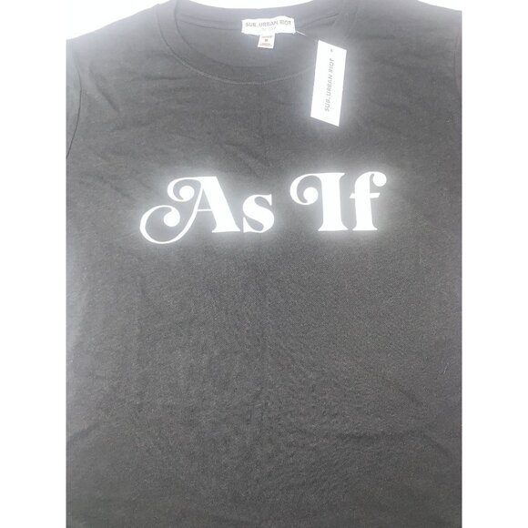 Sub_Urban Riot Women's "As If" Graphic T-Shirt‎ - Size S Black - Picture 3 of 10